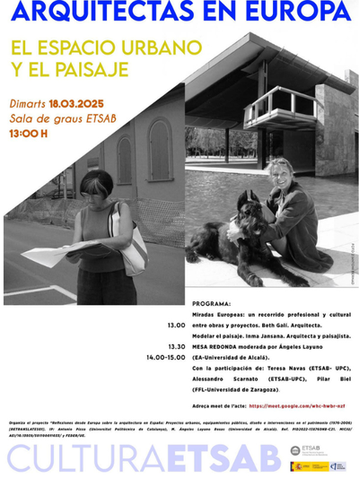 Arquitectas en Europa (en el espacio urbano y en el paisaje)