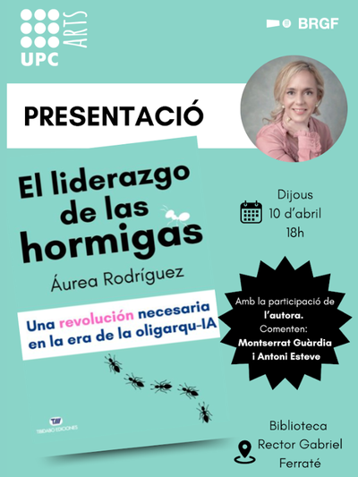 Presentació del llibre "El liderazgo de las hormigas" de Áurea Rodríguez