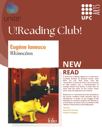 U! Reading Club! Club de Lectura virtual Unite:  'Rhinocéros' d'Eugène Ionesco.