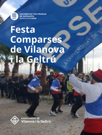 Comparsa de l'EPSEVG amb la Bandera UPC