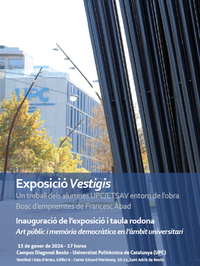 Exposició Vestigis: Un treball dels alumnes de l'ETSAV entorn de l’obra Bosc d’empremtes, de Francesc Abad