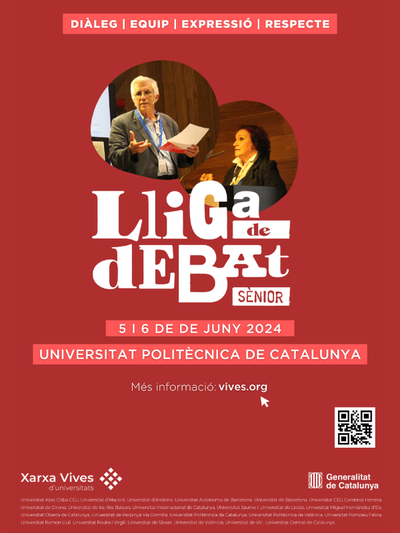 Lliga de debat sènior de la Xarxa Vives d'Universitats: “La intel·ligència artificial és una amenaça per a la humanitat?”