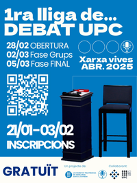 Acte d'Obertura de la 1a Lliga de Debat UPC