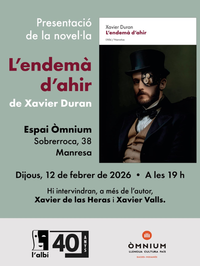 Presentació de la novel·la L’endemà d’ahir, de Xavier Duran