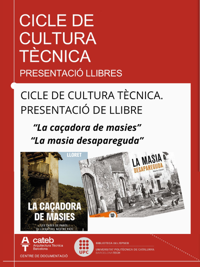Presentació de llibres 'La caçadora de masies' i 'La masia desapareguda'