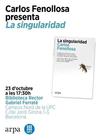 Presentació del llibre "La singularidad" de Carles Fenollosa, CC-UPC.