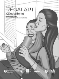 Clàudia Benet, estudiant, exposa la seva obra a l'EPSEVG