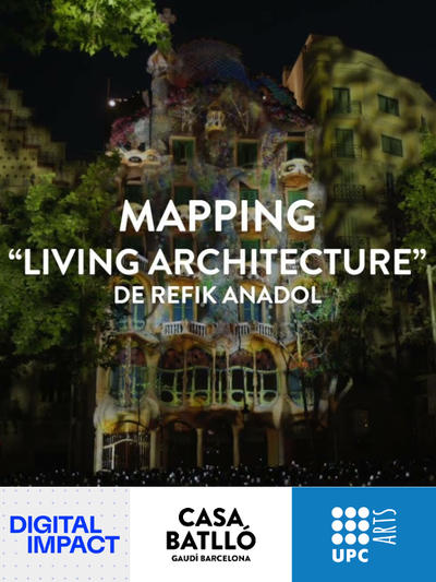 Mapping "Living Architecture" de Refik Anadol a la Casa Batlló