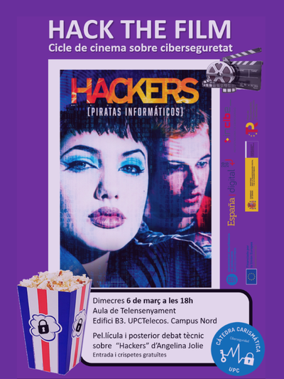 'Hackers' a 'Hack the film' Cicle de cinema sobre ciberseguretat