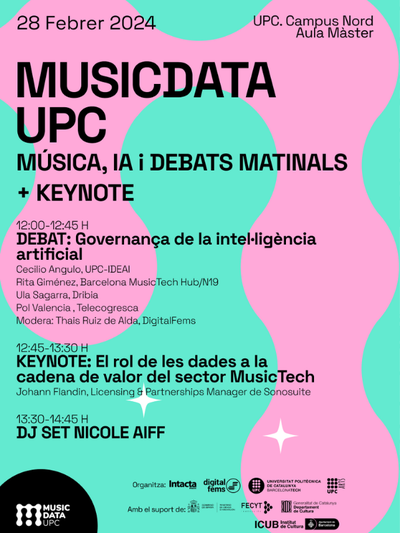 MusicData UPC: Governança de la IA + DJ Set Nicole Aiff